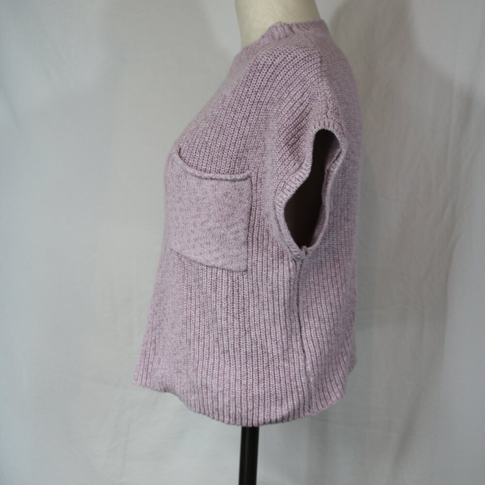 Free People Beach Freya Sweater Womens Medium Rib Knit Sleeveless Falling Petals - Picture 5 of 9